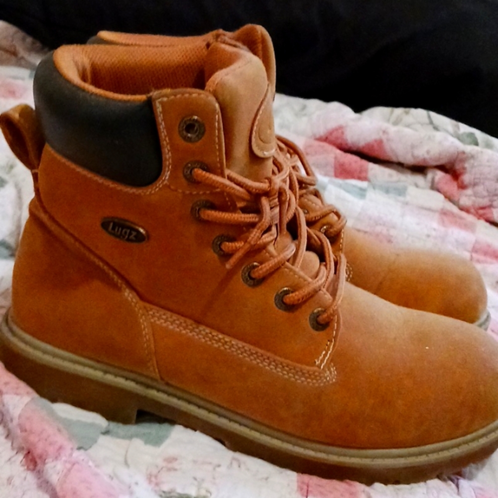 Lugz Superresistant boots, brown, Men's size 9